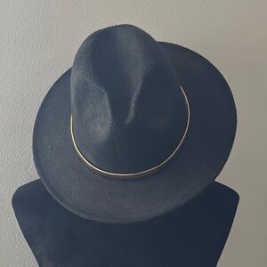Marcus Adler New York black felt‎ Panama women’s Hat One Size 100% polyester